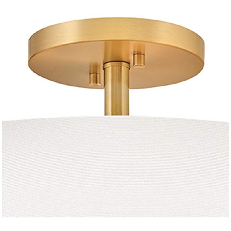 Image 3 Hinkley Halle 19 1/2"W Lacquered Brass Drum Ceiling Light more views