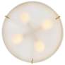 6_Hinkley Halle 19 1/2"W Lacquered Brass Drum Ceiling Light more views