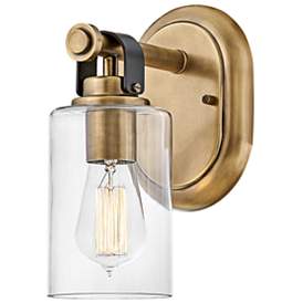 Image5 of Hinkley Halstead 10 1/4" High Heritage Brass Wall Sconce more views