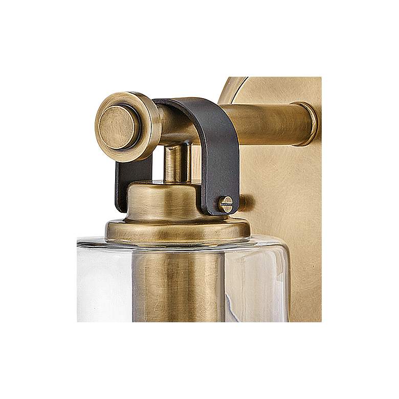 Image 7 Hinkley Halstead 10 1/4" High Heritage Brass Wall Sconce more views