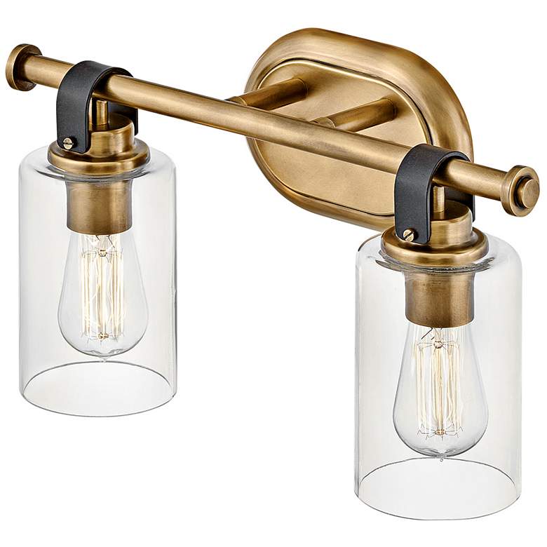 Image 4 Hinkley Halstead 16" Wide Heritage Brass 2-Light Bath Light more views