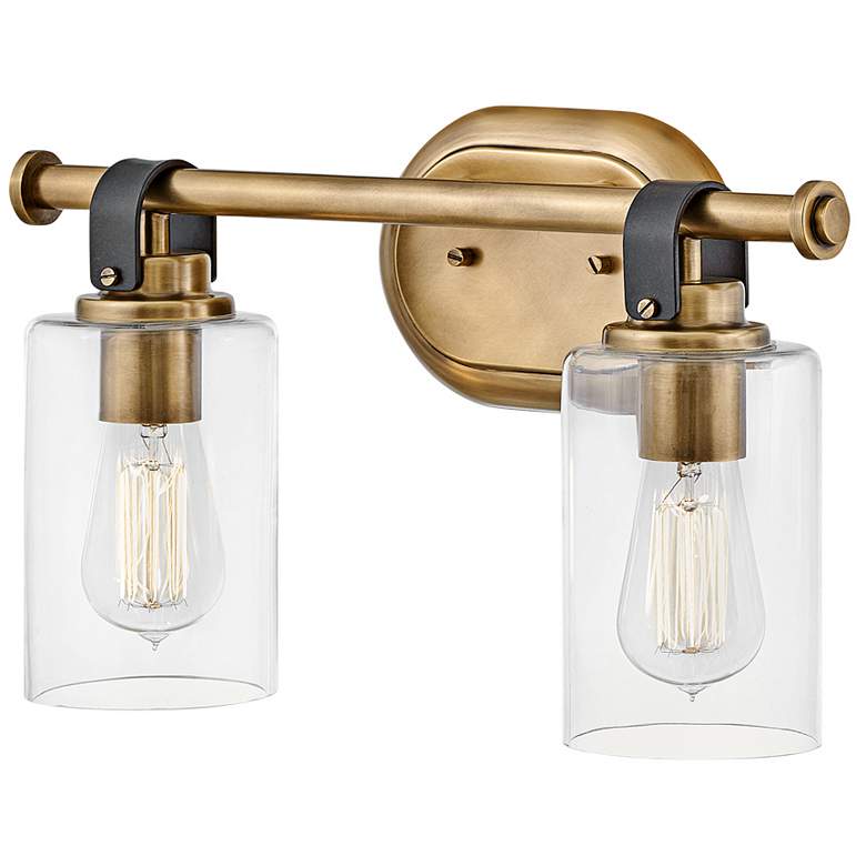 Image 5 Hinkley Halstead 16" Wide Heritage Brass 2-Light Bath Light more views