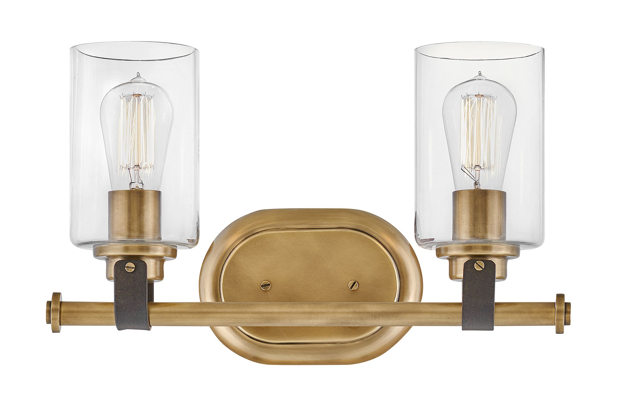 Hinkley Halstead 16" Wide Heritage Brass 2-Light Bath Light