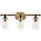 Hinkley Halstead 24" Wide Heritage Brass 3-Light Bath Light