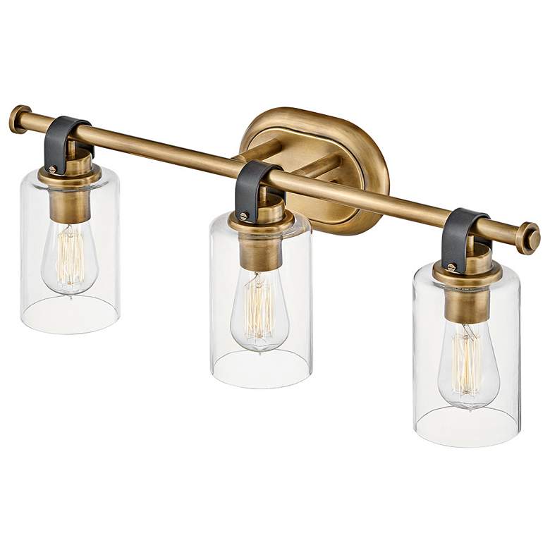Image 4 Hinkley Halstead 24" Wide Heritage Brass 3-Light Bath Light more views