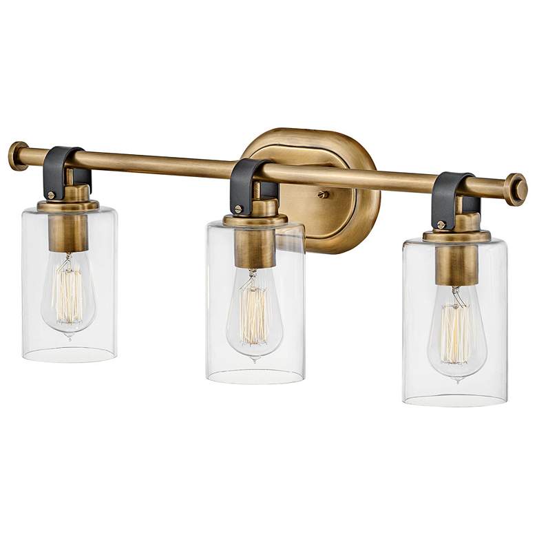 Image 5 Hinkley Halstead 24" Wide Heritage Brass 3-Light Bath Light more views
