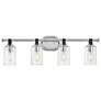 1_Hinkley Halstead 32" Wide Chrome 4-Light Vanity Bath Light