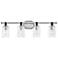Hinkley Halstead 32" Wide Chrome 4-Light Vanity Bath Light