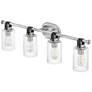 5_Hinkley Halstead 32" Wide Chrome 4-Light Vanity Bath Light more views