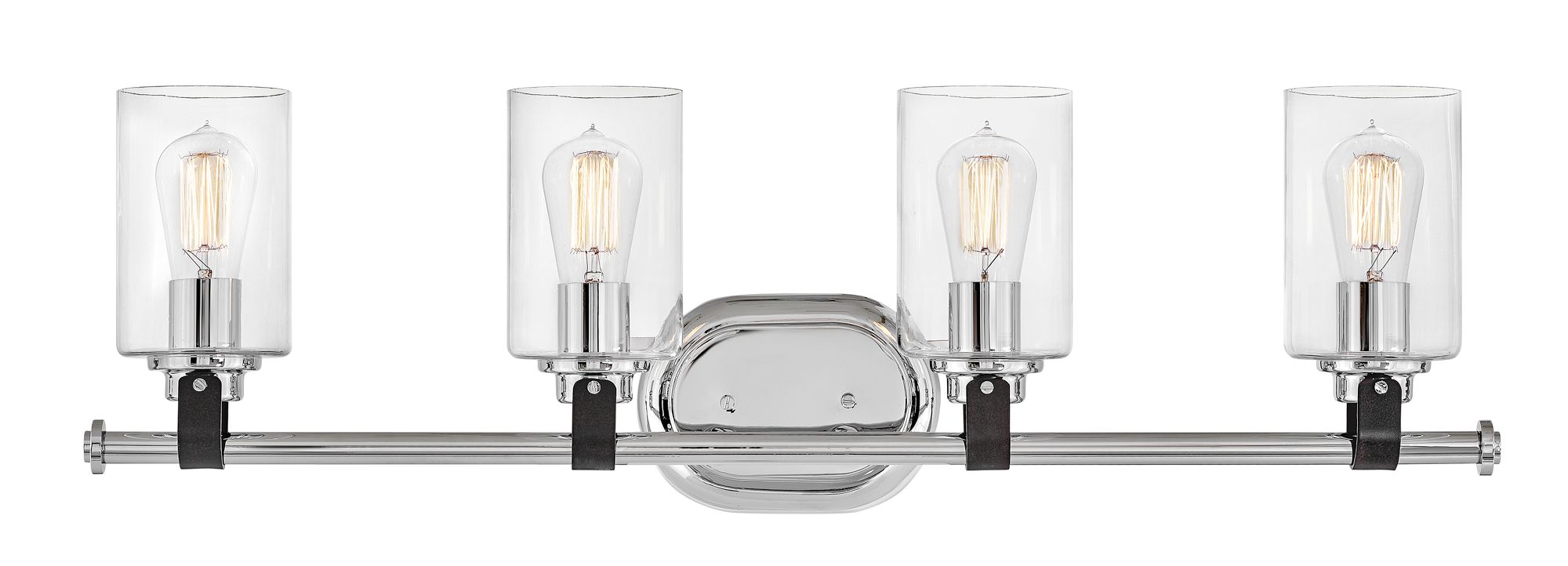 Hinkley Halstead 32" Wide Chrome 4-Light Vanity Bath Light