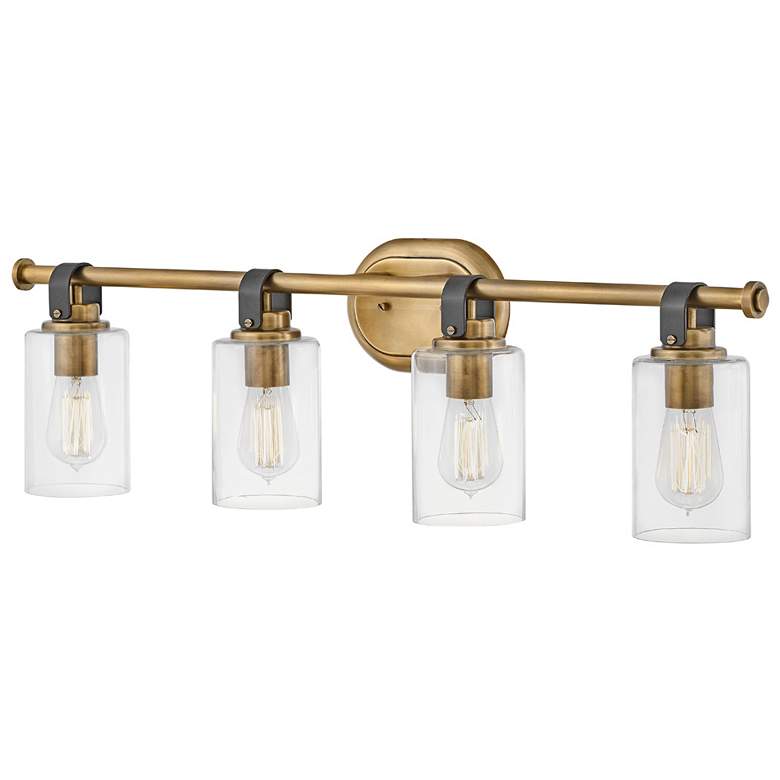 Image 6 Hinkley Halstead 32" Wide Heritage Brass 4-Light Bath Light more views