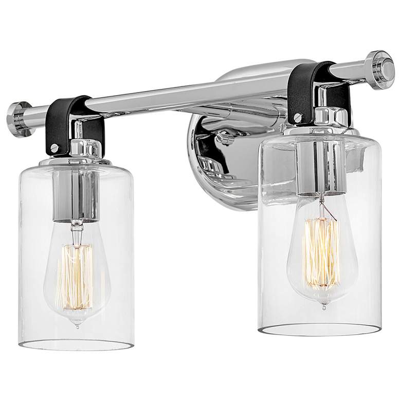 Image 4 Hinkley Halstead 9 1/2" High Chrome 2-Light Wall Sconce more views