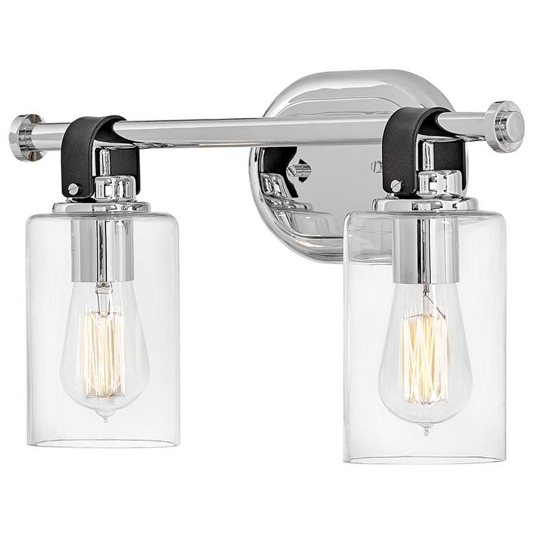 Image 5 Hinkley Halstead 9 1/2" High Chrome 2-Light Wall Sconce more views