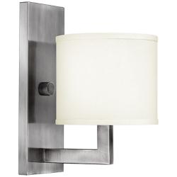 Hinkley Hampton 12&quot; High Small Antique Nickel Wall Sconce