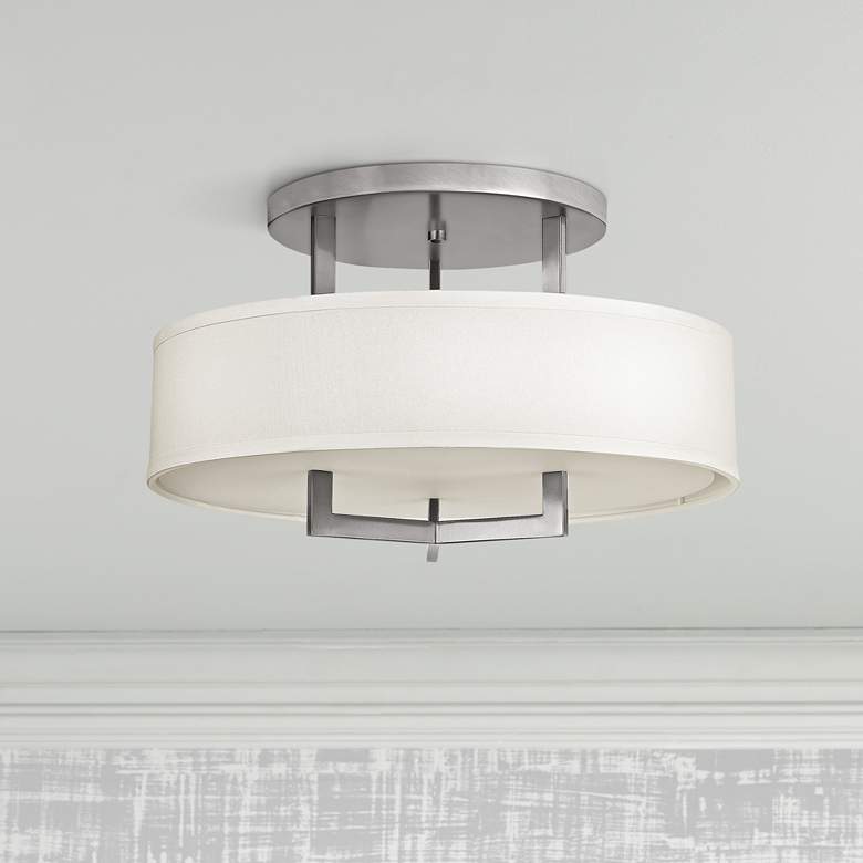 Image 1 Hinkley Hampton 20" Wide Antique Nickel Ceiling Light