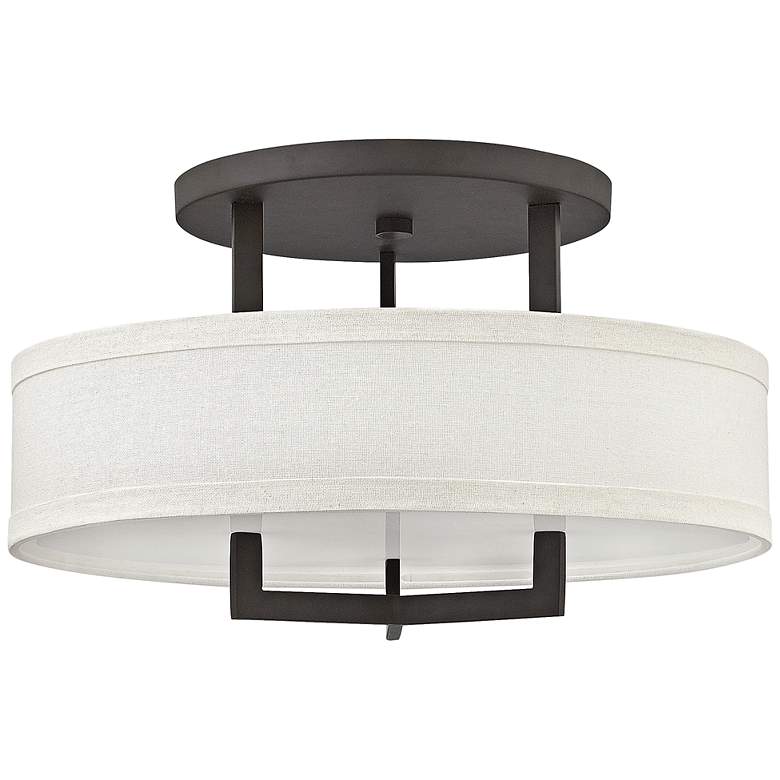 Image 2 Hinkley Hampton 20" Wide Buckeye Bronze Drum Shade Ceiling Light
