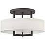 2_Hinkley Hampton 20" Wide Buckeye Bronze Drum Shade Ceiling Light