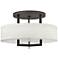 Hinkley Hampton 20" Wide Buckeye Bronze Drum Shade Ceiling Light