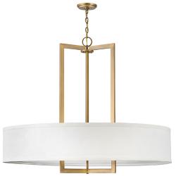Hinkley Hampton 40"W Brushed Bronze 9-Light Drum Chandelier