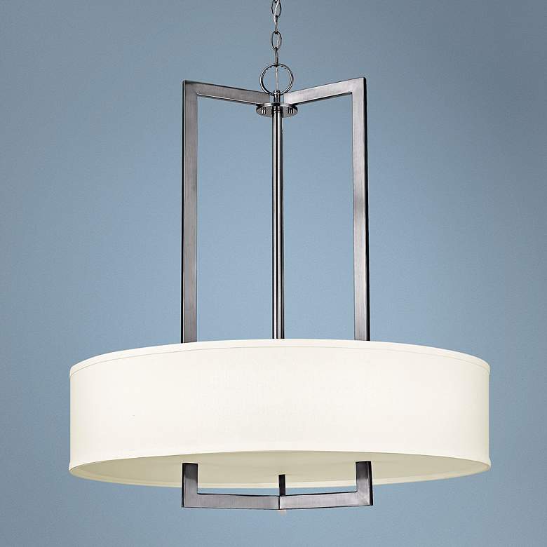 Image 1 Hinkley Hampton Collection 30" Wide Nickel Pendant Light