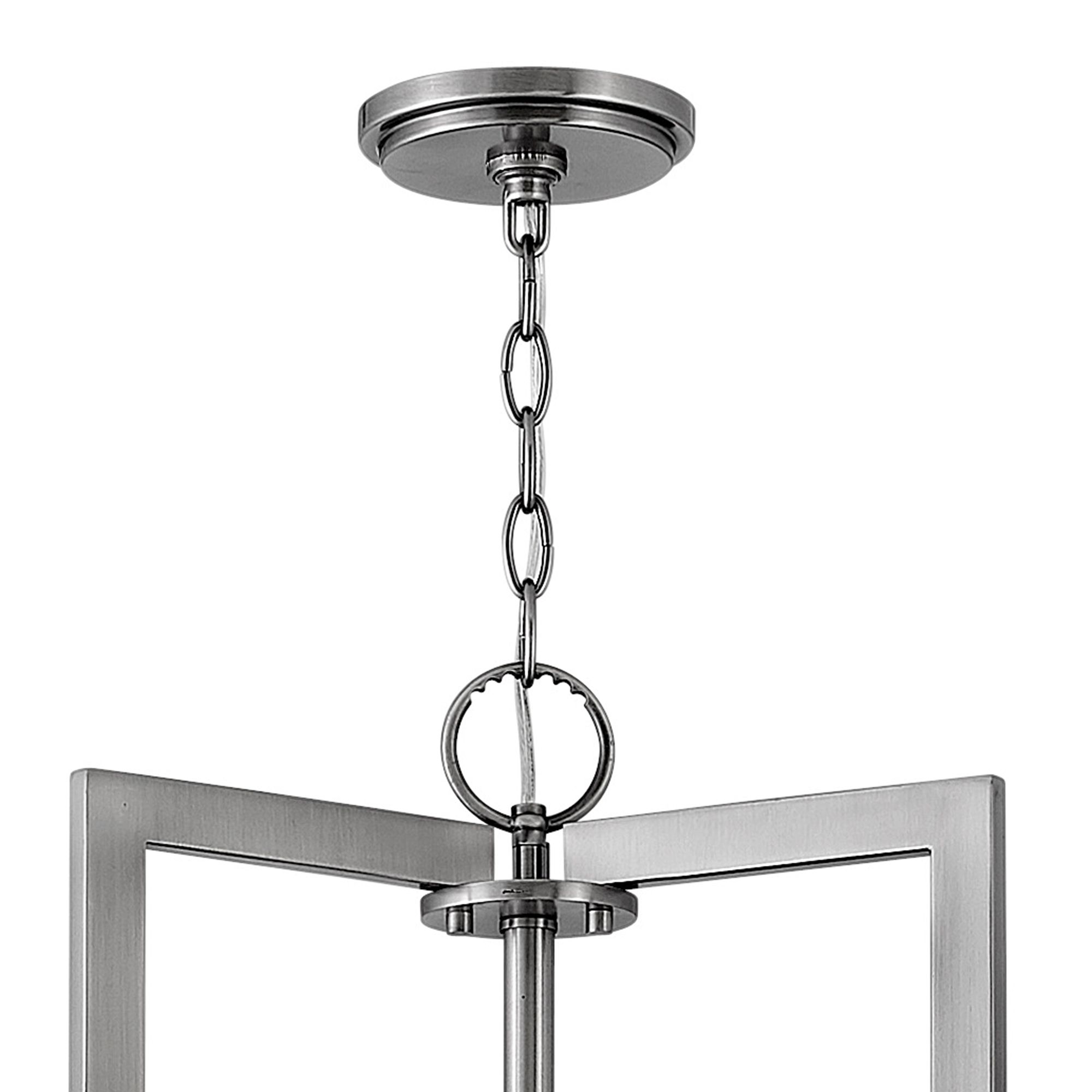 Image 6 Hinkley Hampton Large Drum Chandelier 40" Antique Nickel more views