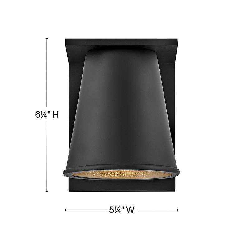 Image 3 Hinkley Hans 6 1/4" High Black LED Outdoor Wall Light more views