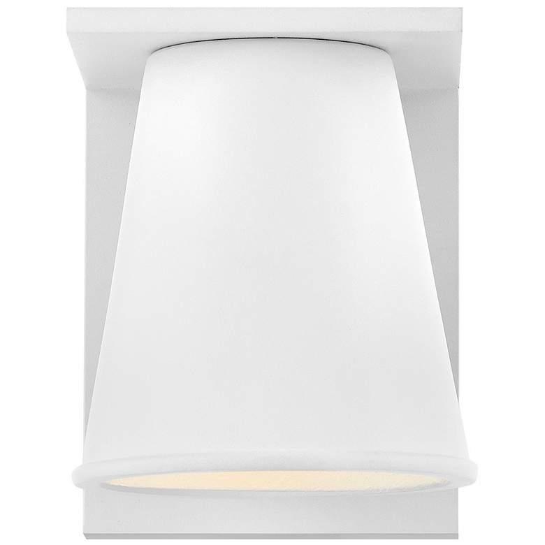 Image 6 Hinkley Hans 6 1/4"H Textured White LED Outdoor Wall Light more views