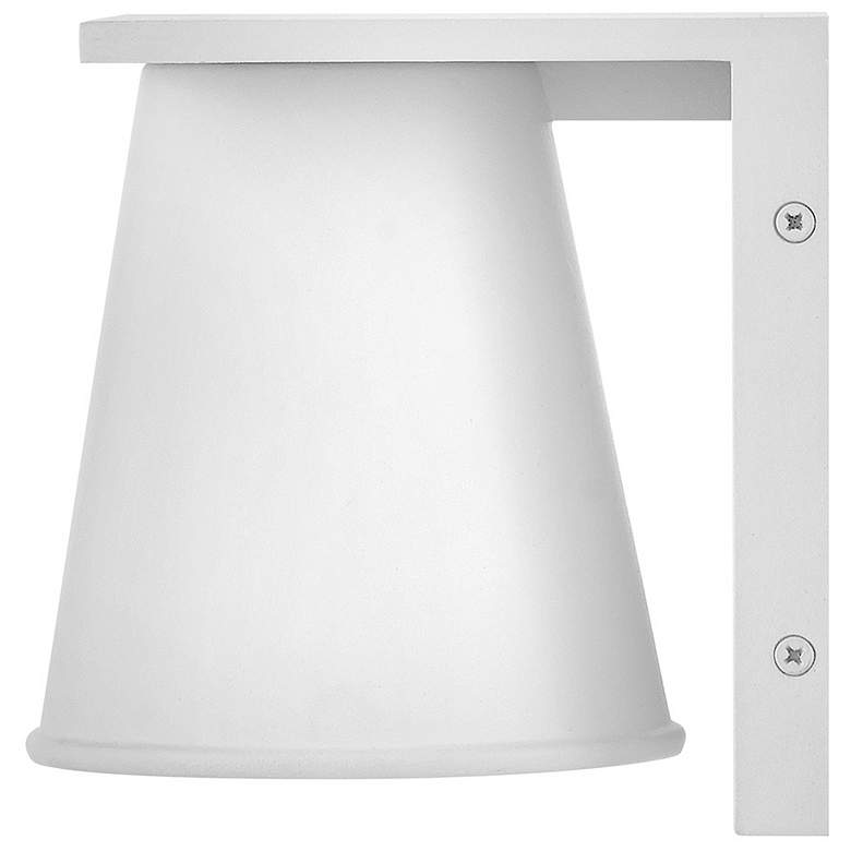 Image 7 Hinkley Hans 6 1/4"H Textured White LED Outdoor Wall Light more views
