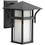 1_Hinkley Harbor 10 1/2" High Satin Black Outdoor Wall Light
