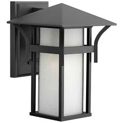 Hinkley Harbor 10 1/2" High Satin Black Outdoor Wall Light
