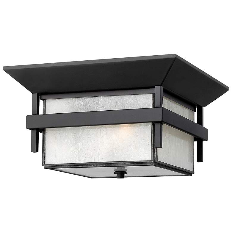 Image 2 Hinkley Harbor 12 1/4"W Satin Black Outdoor Ceiling Light more views