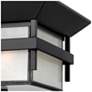 Thumbnail3 of Hinkley Harbor 12 1/4"W Satin Black Outdoor Ceiling Light more views