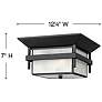 Thumbnail4 of Hinkley Harbor 12 1/4"W Satin Black Outdoor Ceiling Light more views
