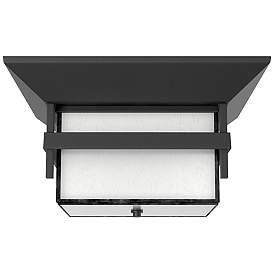 Image5 of Hinkley Harbor 12 1/4"W Satin Black Outdoor Ceiling Light more views