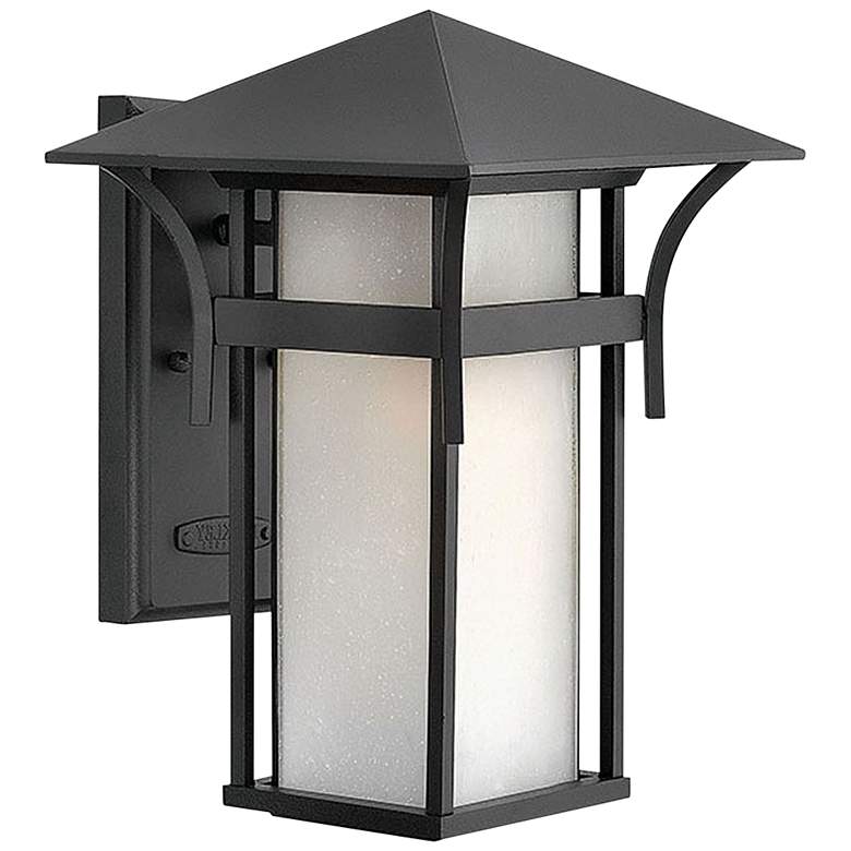 Image 1 Hinkley Harbor 13 1/2" High Satin Black Outdoor Wall Light