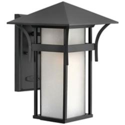 Hinkley Harbor 13 1/2" High Satin Black Outdoor Wall Light