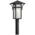 Hinkley Harbor 19 1/2" Mission Satin Black Outdoor Post Mount Light