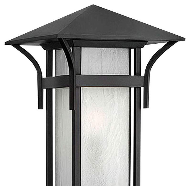 Image 2 Hinkley Harbor 19 1/2" Mission Satin Black Outdoor Post Mount Light more views