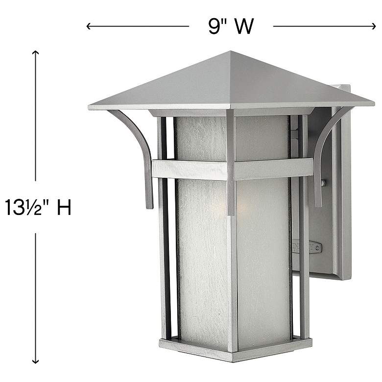 Image 4 Hinkley Harbor Collection Titanium 13 1/2" High Outdoor Wall Light more views
