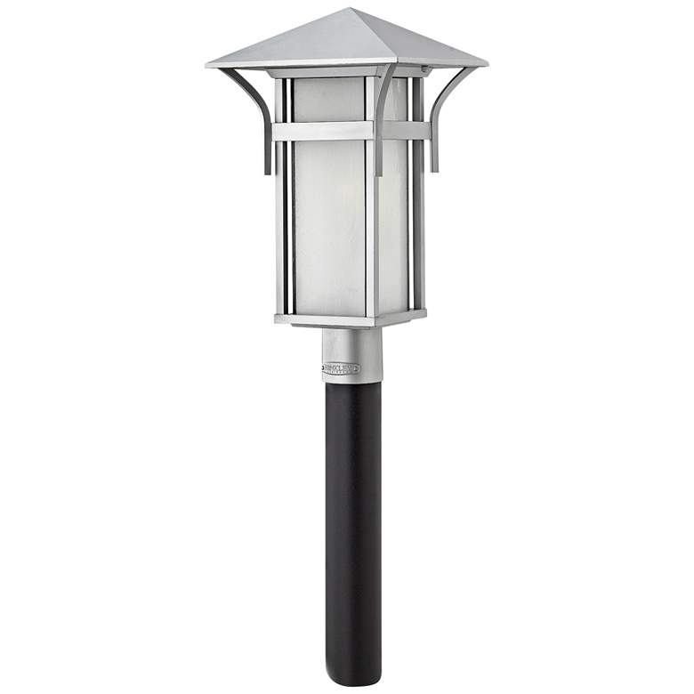 Image 3 Hinkley Harbor Collection Titanium 19 1/2" High Post Light