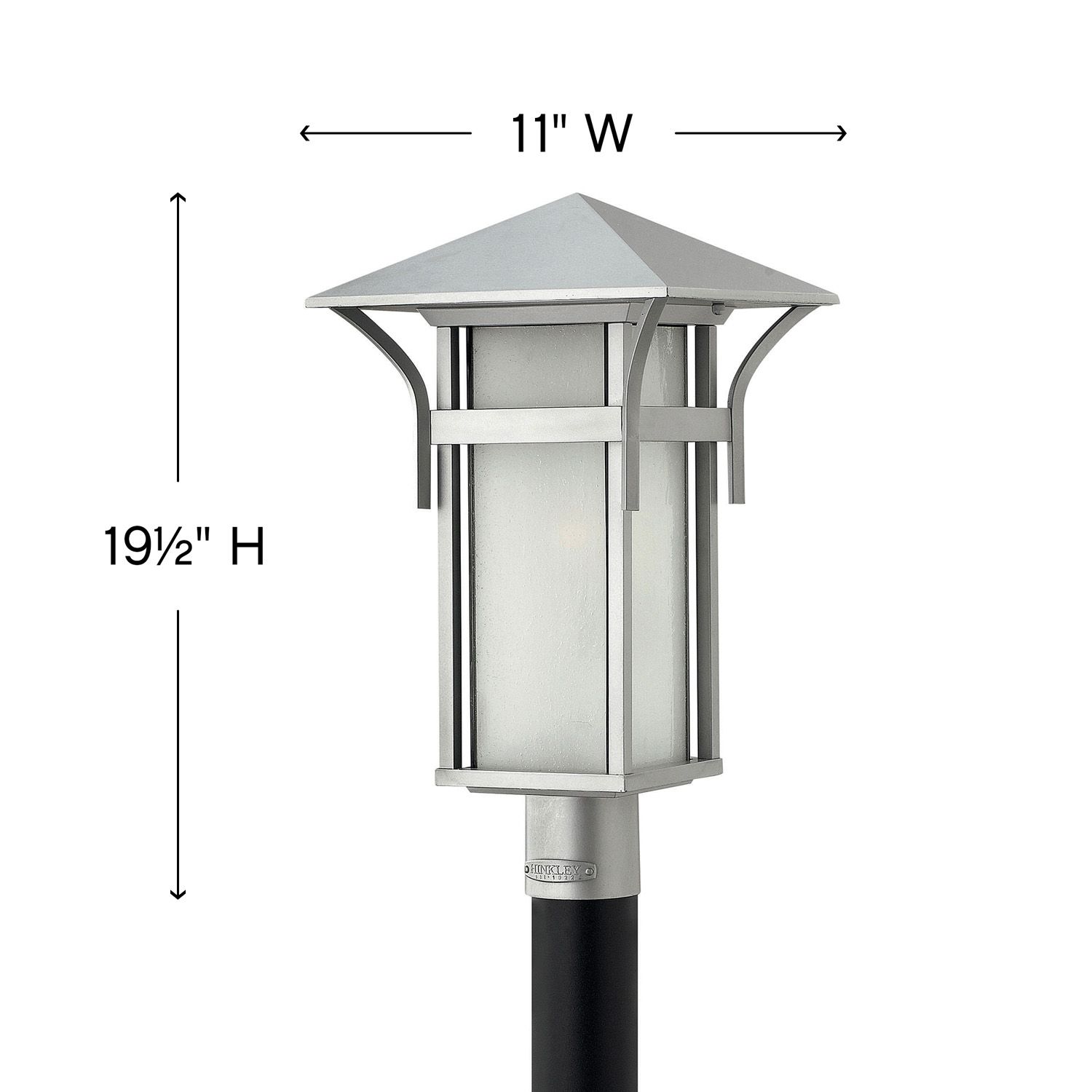 Image 6 Hinkley Harbor Collection Titanium 19 1/2" High Post Light more views