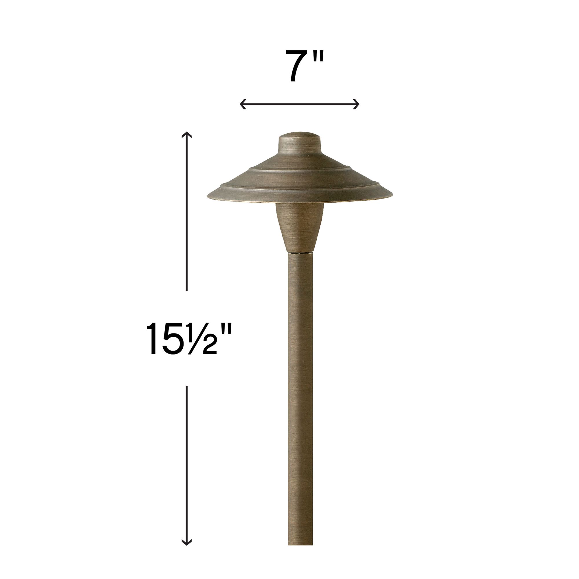 Image 5 Hinkley Hardy Island 15 1/2" High Matte Bronze LED Path Light more views