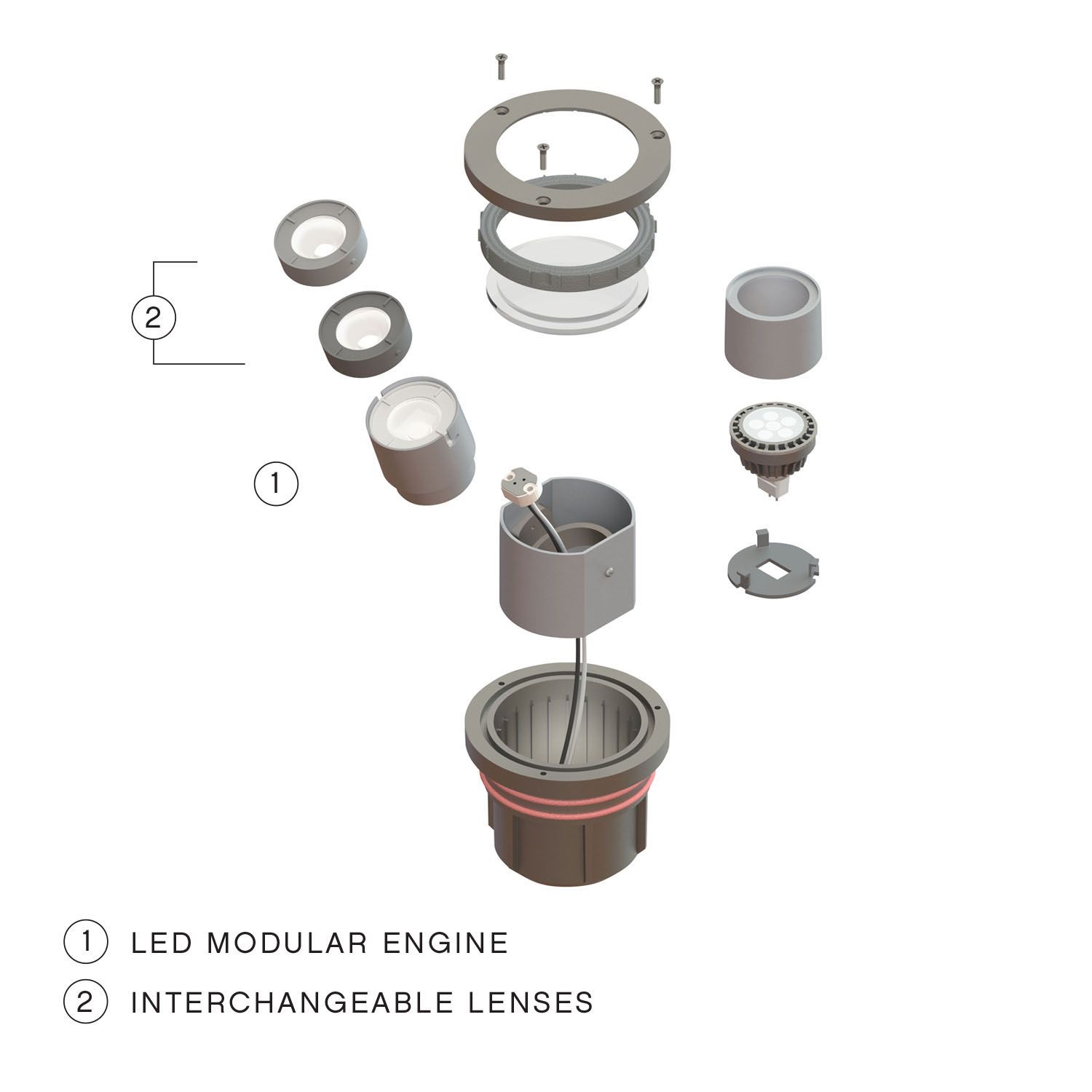 Image 6 Hinkley Hardy Island Matte Bronze Flat-Top LED Well Light more views