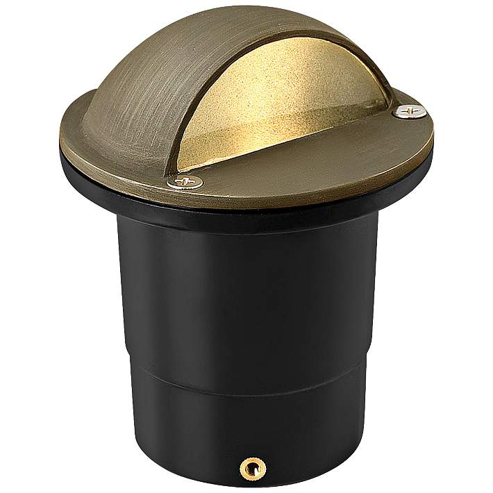 Low-Voltage 20-Watt Matte Bronze Hardy Island Directional Top Cast Brass Well Light Low-Voltage 20-Watt Matte Bronze Hardy Island Directional Top Cast Brass Well Light
