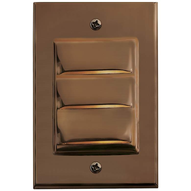 Image 1 Hinkley Hardy Island Vertical Matte Bronze LED Deck Light