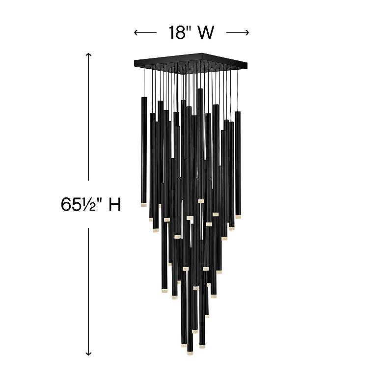 Image 3 Hinkley Harmony 18" Wide Black Multi-Light LED Pendant more views