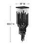 3_Hinkley Harmony 18" Wide Black Multi-Light LED Pendant more views