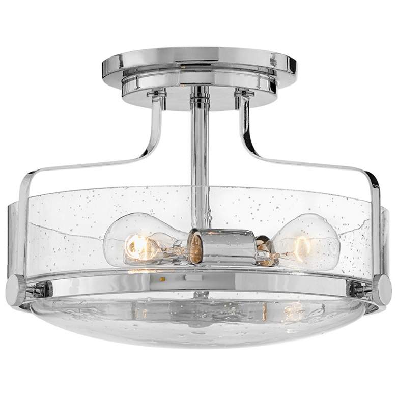 Image 2 Hinkley Harper 14 1/2" Chrome and Clear Glass 3-Light Ceiling Light