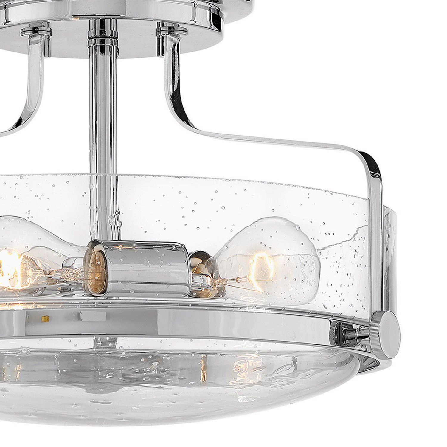 Image 4 Hinkley Harper 14 1/2" Chrome and Clear Glass 3-Light Ceiling Light more views