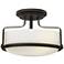 Hinkley Harper 14 1/2" Oil Rubbed Bronze and Opal Glass Ceiling Light